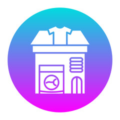 Laundry Room vector icon. Can be used for Laundry iconset.