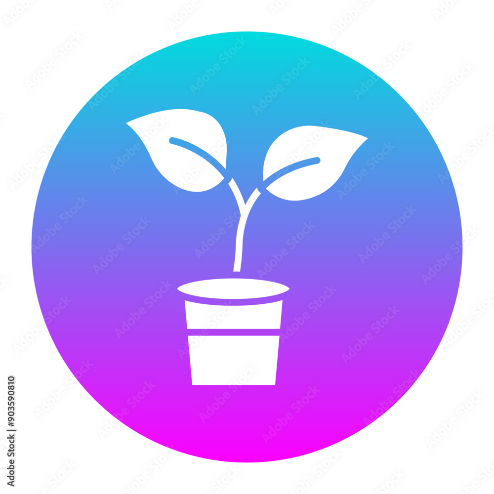 Poster Plants vector icon. Can be used for Global Warming iconset.