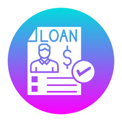 Microloan vector icon. Can be used for Credit And Loan iconset.