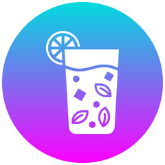 Mojito vector icon. Can be used for Beverages iconset.