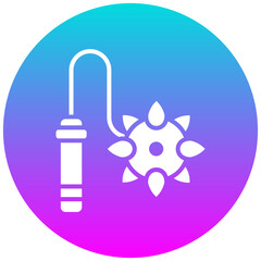 Flail vector icon. Can be used for Medieval iconset.