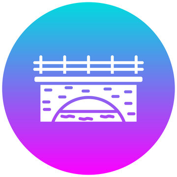 recommend clip art: Water Bridge vector icon. Can be used for Medieval iconset.