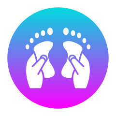 Fototapeta premium Reflexology vector icon. Can be used for Spa iconset.
