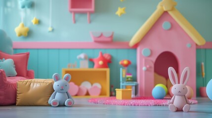 children playing in the room