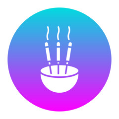 Incense Sticks vector icon. Can be used for Spa iconset.