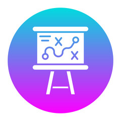 Strategic Plan vector icon. Can be used for Business and Finance iconset.