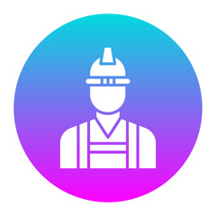 Builder Male vector icon. Can be used for Home Improvements iconset.