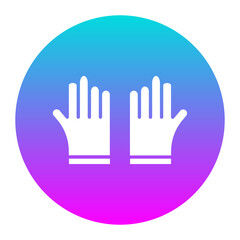 Protective Gloves vector icon. Can be used for Home Improvements iconset.