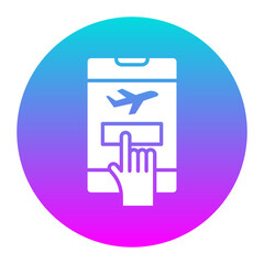 Booking vector icon. Can be used for Vacation Planning iconset.