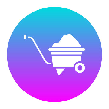 recommend clip art: Wheelbarrow vector icon. Can be used for Home Improvements iconset.