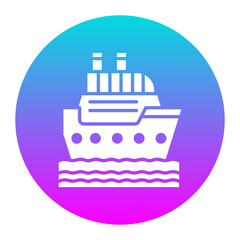 Cruise vector icon. Can be used for Vacation Planning iconset.