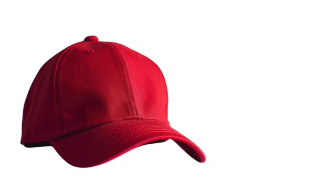 Cap red on transparent background