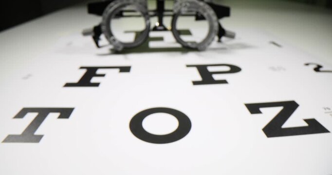 Glasses for lens selection and vision diagnostics