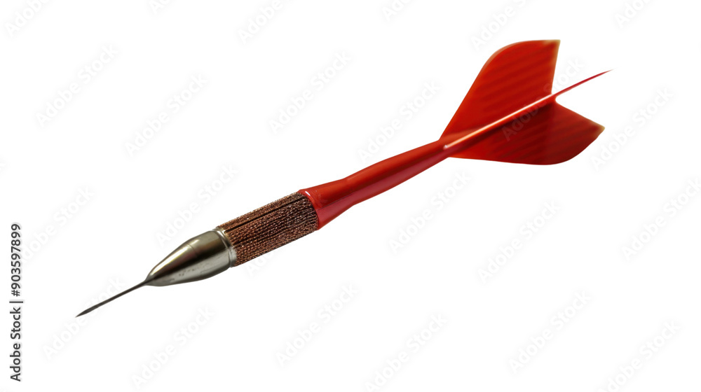 Poster red dart arrow on transparent background