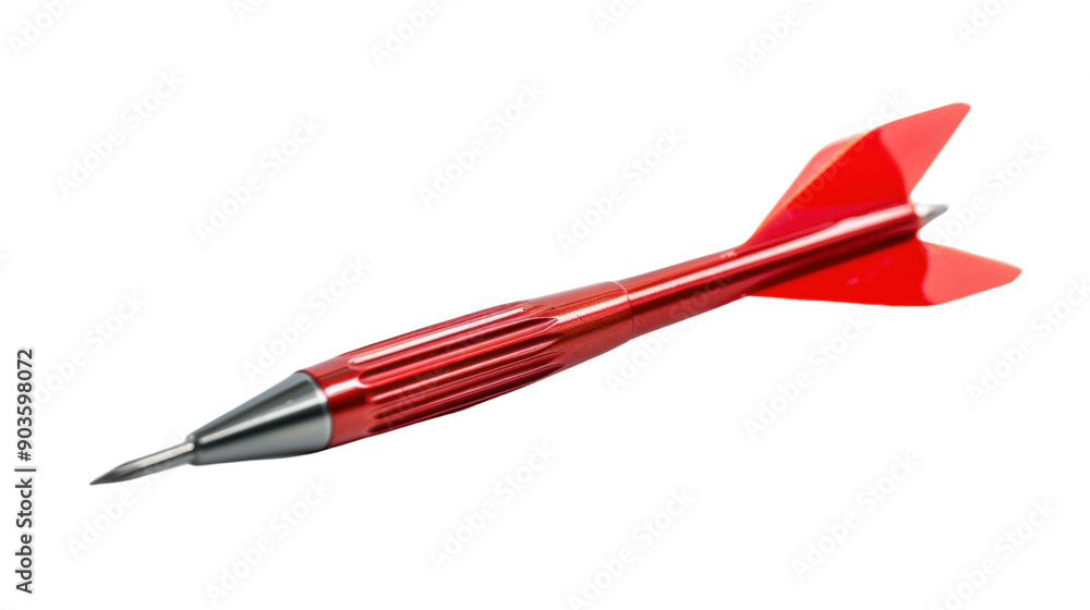 Aufkleber red dart arrow on transparent background