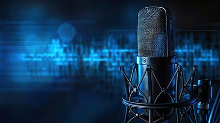 Professional Studio Microphone Close-up