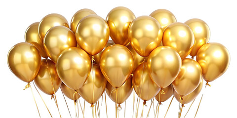 Golden balloons