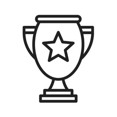 Trophy icon vector image. Suitable for mobile application web application and print media.