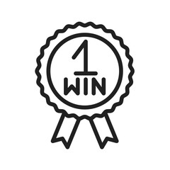 Winner II icon vector image. Suitable for mobile application web application and print media.