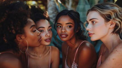Fototapeta premium Intimate Group Shot of Beautiful Women