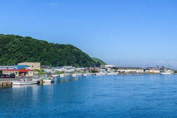 Fototapeta premium 道東の漁港散布(ちりっぷ)漁港 