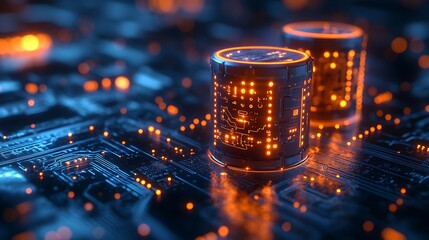 Innovative Battery Technology: Exploring the Future of Energy Storage with Advanced Circuitry and Sleek Design