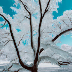 winter forest landscape