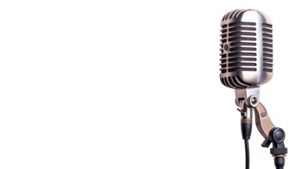 Microphone on transparent background 