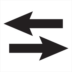 Rounded mini arrows, up-down icon. A small two-way black direction symbol. Isolated on a white background. business icon opposite arrows. EPS 10/AI