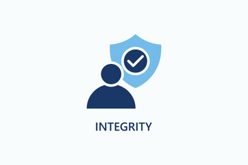 Integrity Vector Icon Or Logo Illustration.
