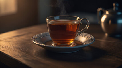 Obraz premium Cup of tea on the table 12.