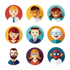 Social media icons concept vector set