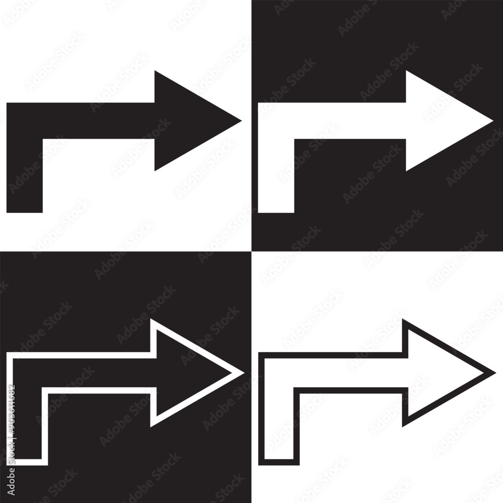 Poster redo icon. back and white or return simple vector sign trendy symbol for design, websites, presentat