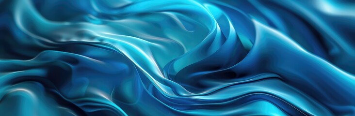 Obraz premium Abstract Blue Liquid Swirls