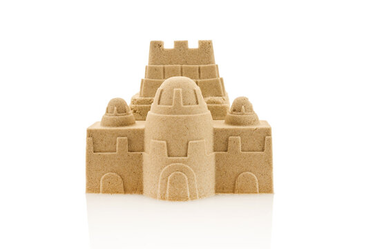 recommend clip art: Sandcastle Sculpture on white background