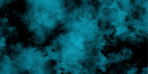 Black and teal pastel smoke abstract beautiful Background. Watercolor 5ea green grunge abstract painting stylist charming modern texture. Seamless Blue deep sea grunge texture vintage background.