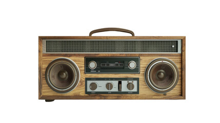 Fototapeta premium Portable stereo on transparent background