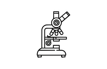 Microscope icon isolated on white background. Beautiful Microscope icon.