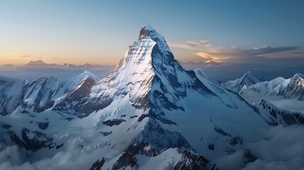 A breathtakingly realistic 4K image of a majestic mountain range bathed in golden sunlight, symbolizing strength, resilience, and the beauty of nature