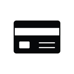 Obraz premium credit card icon vector design template simple and clean