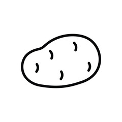 potato icon vector design template simple and clean