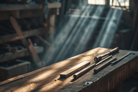 Craftsmans workshop style with a handson and practical concept