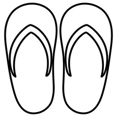 pair of flops. sandals footwear accessories