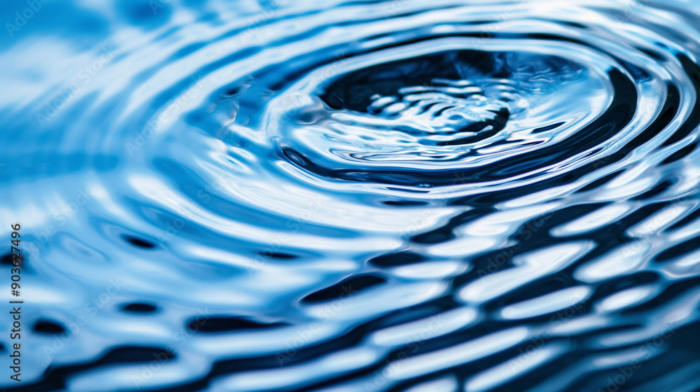 Poster a close-up view of water ripples. the water appears to be in motion, creating a swirling pattern. th