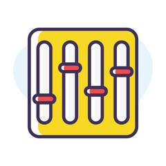Equalizer vector icon