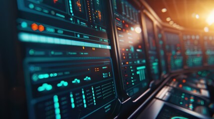 Fototapeta premium System fault style addressing IT infrastructure issues