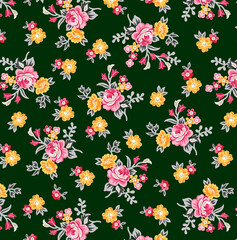 Fototapeta premium seamless background with flowers