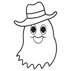 Halloween Coloring Page, Halloween Vector, Halloween Black and white,