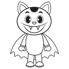 Halloween Coloring Page, Halloween Vector, Halloween Black and white,