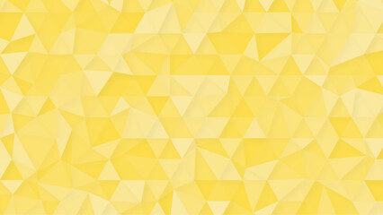 Seamless yellow abstract pattern. Geometric print composed of triangles and polygons. Background.